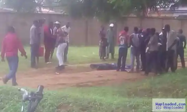 Photo: Motorcyclist hacked to death in Benue